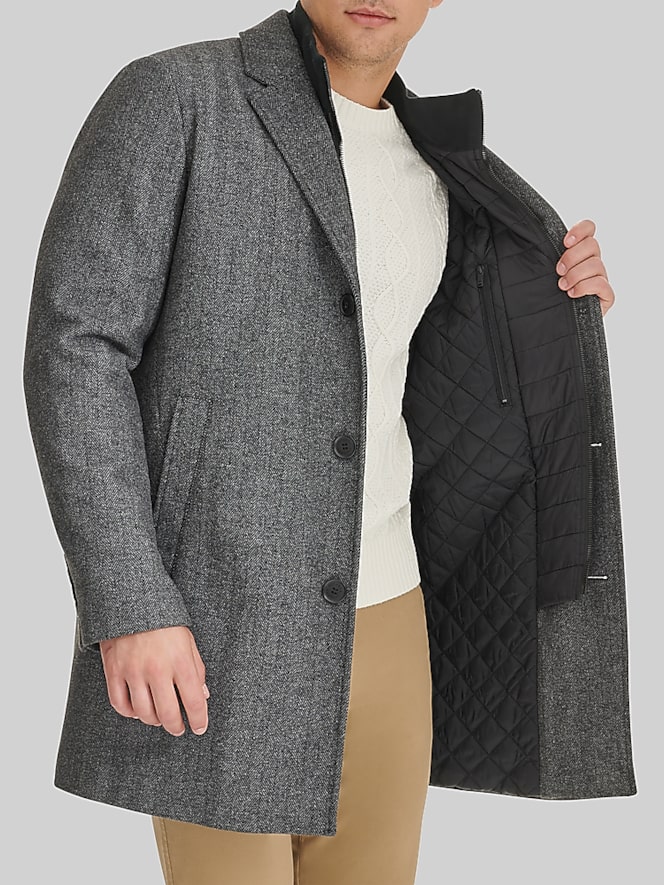Dockers Wool Blend Topcoat with Bib