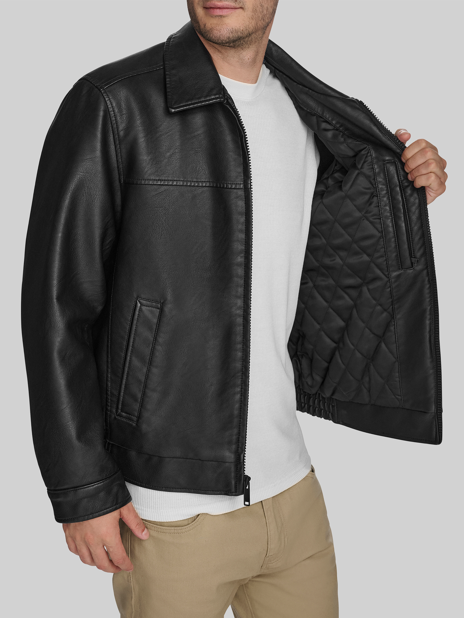 Faux Leather Jacket