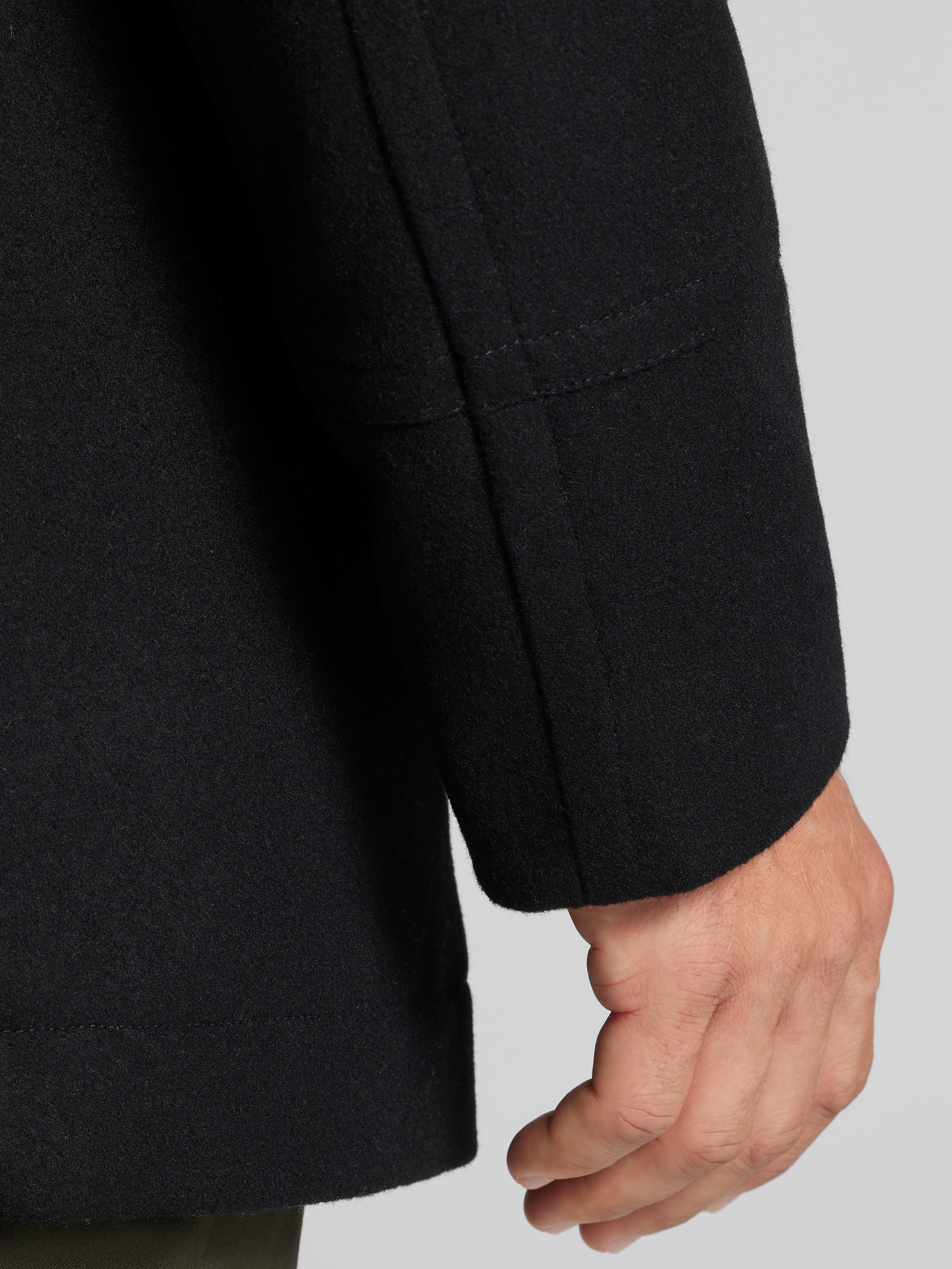 Peacoat with Detachable Bib