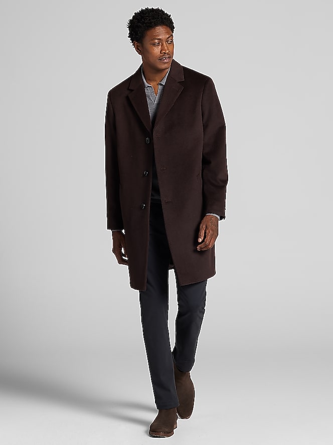 Joseph Abboud Classic Fit Wool Overcoat
