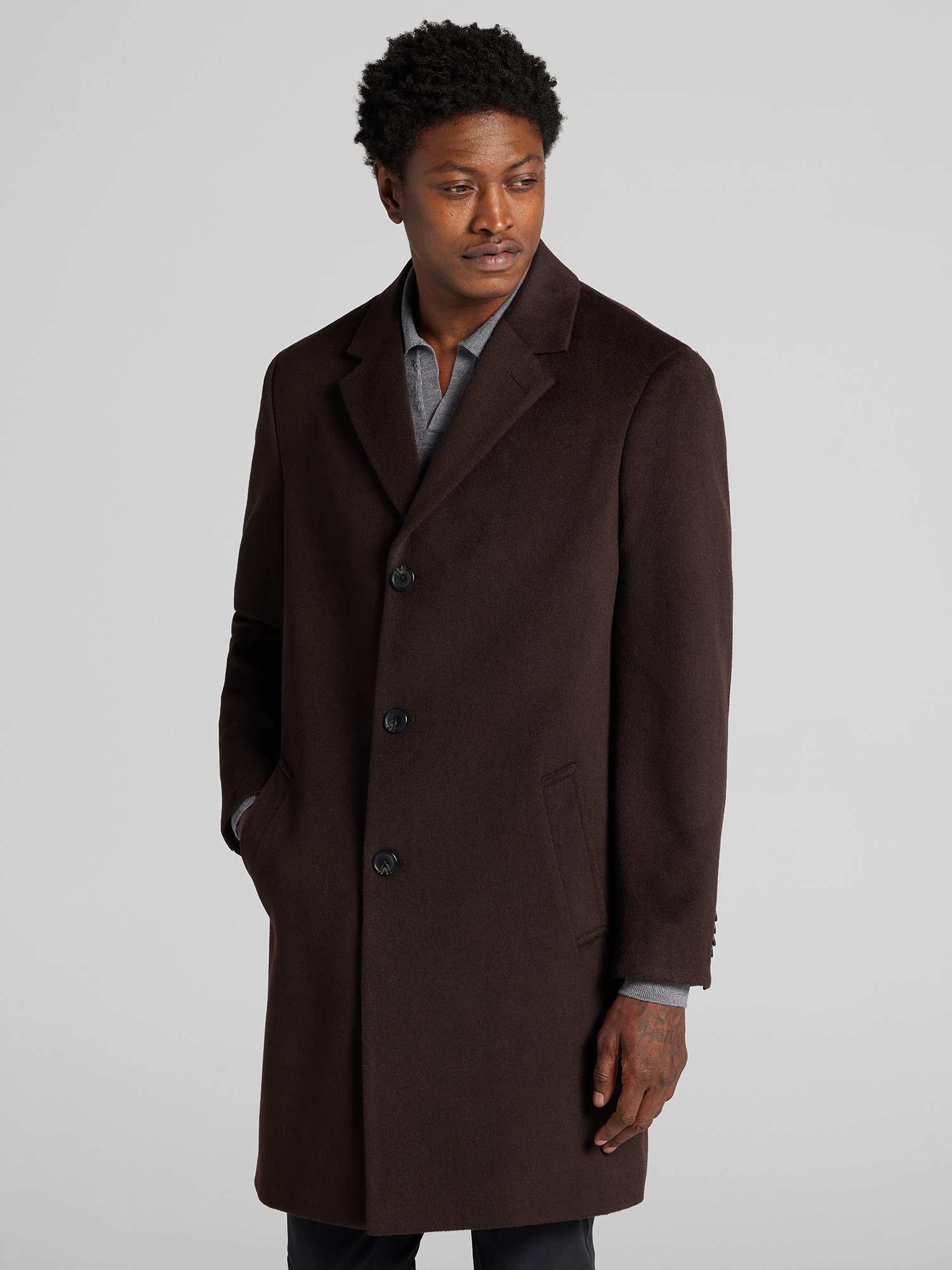 Classic Fit Wool Overcoat
