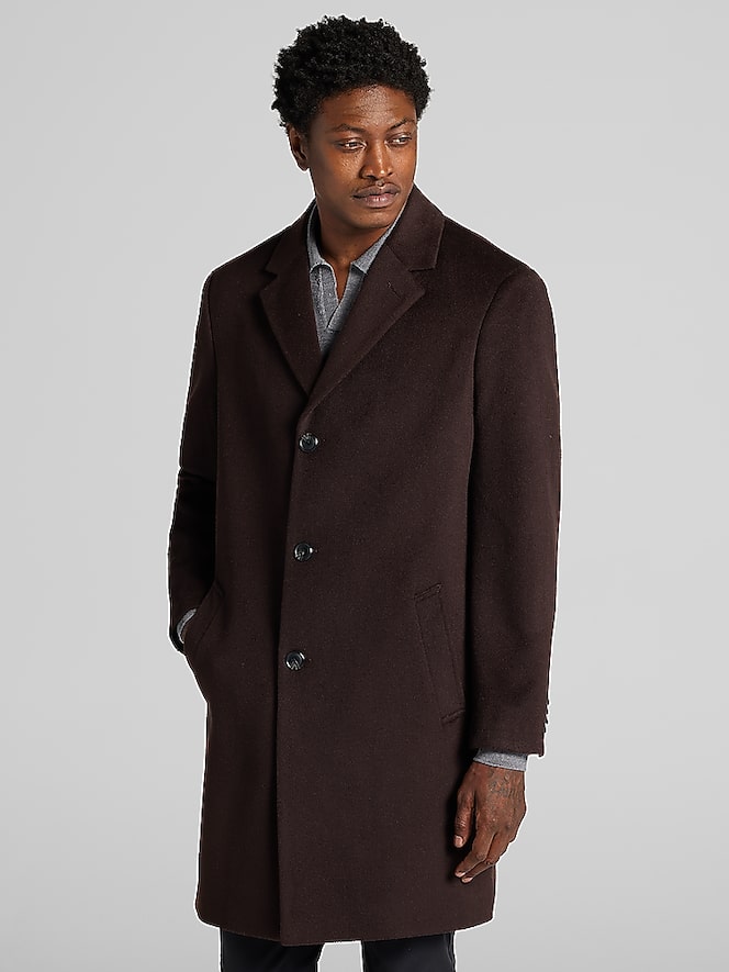 Joseph Abboud Classic Fit Wool Overcoat