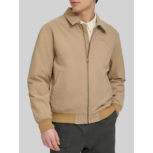 Dockers Big & Tall Men's Microtwill Golf Bomber Jacket Harvest Gold - Size: XXL