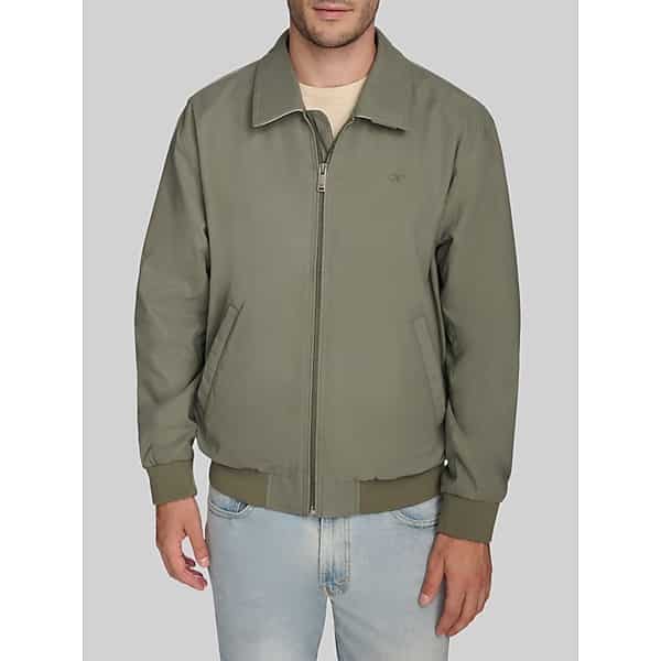 Dockers Men's Microtwill Golf Bomber Jacket Tea Leaf - Size: Small