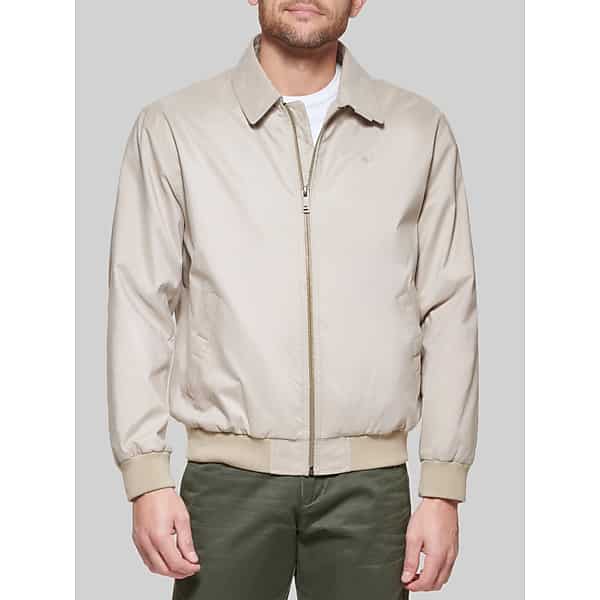Dockers Men's Microtwill Golf Bomber Jacket Khaki - Size: Small