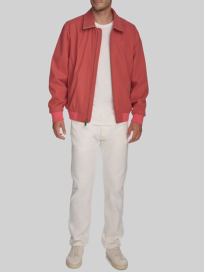 Dockers Microtwill Golf Bomber Jacket, Red - Image 3 of 6
