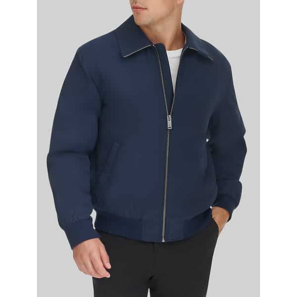 Dockers Big & Tall Men's Water-Resistant Microtwill Golf Bomber Jacket Navy - Size: XXL