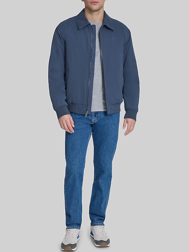 Dockers Water-Resistant Microtwill Golf Bomber Jacket, India Ink - Image 3 of 5
