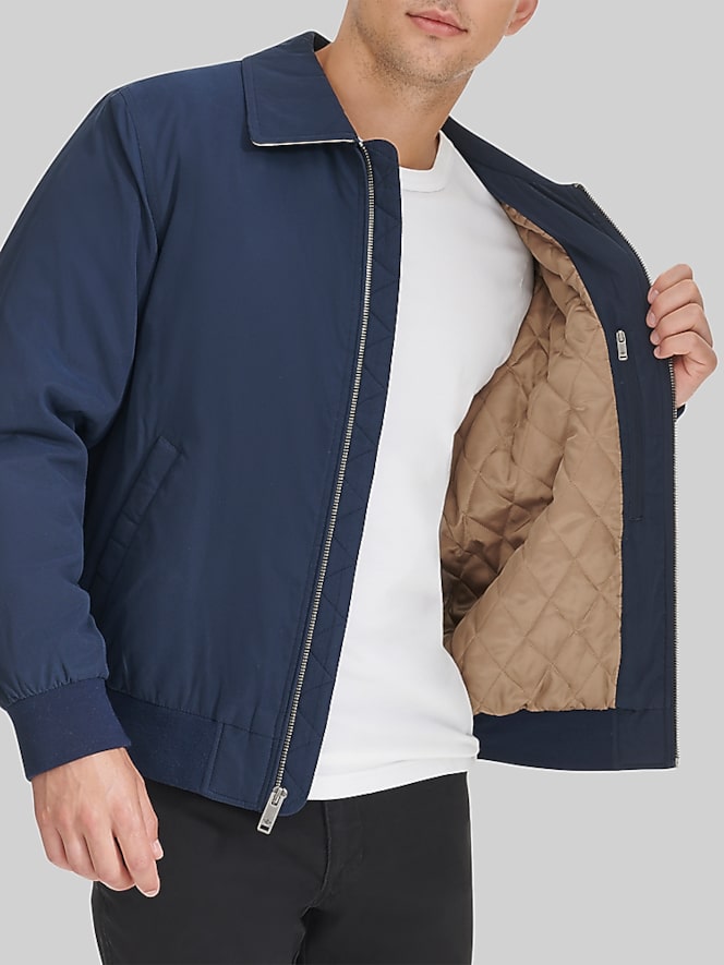 Dockers Water-Resistant Microtwill Golf Bomber Jacket, India Ink - Image 5 of 5