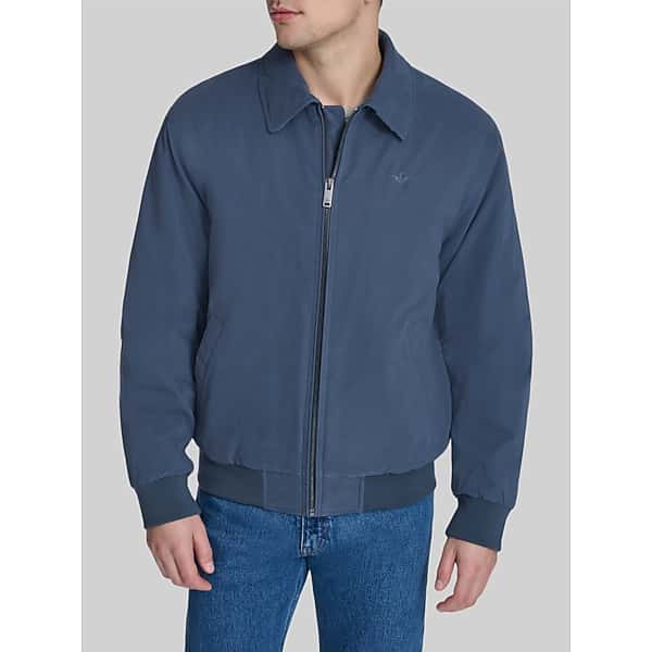 Dockers Big & Tall Men's Water-Resistant Microtwill Golf Bomber Jacket India Ink - Size: XXL