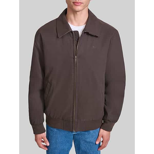 Dockers Big & Tall Men's Water-Resistant Microtwill Golf Bomber Jacket Mole -