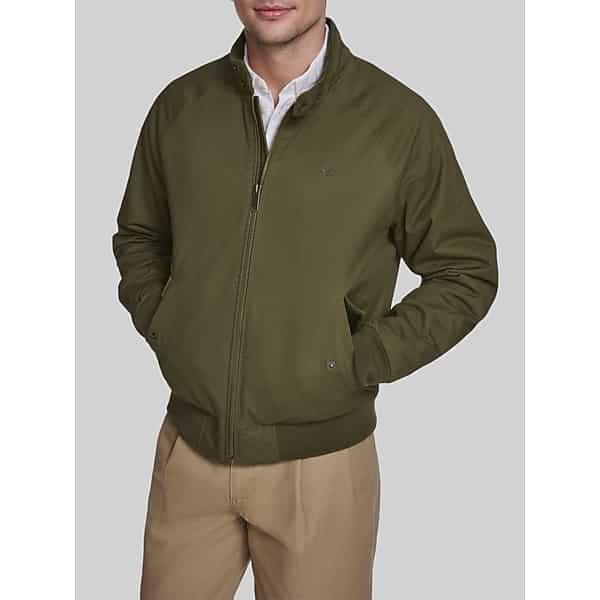 Dockers Men's Cotton Twill Harrington Bomber Jacket Spring Olive