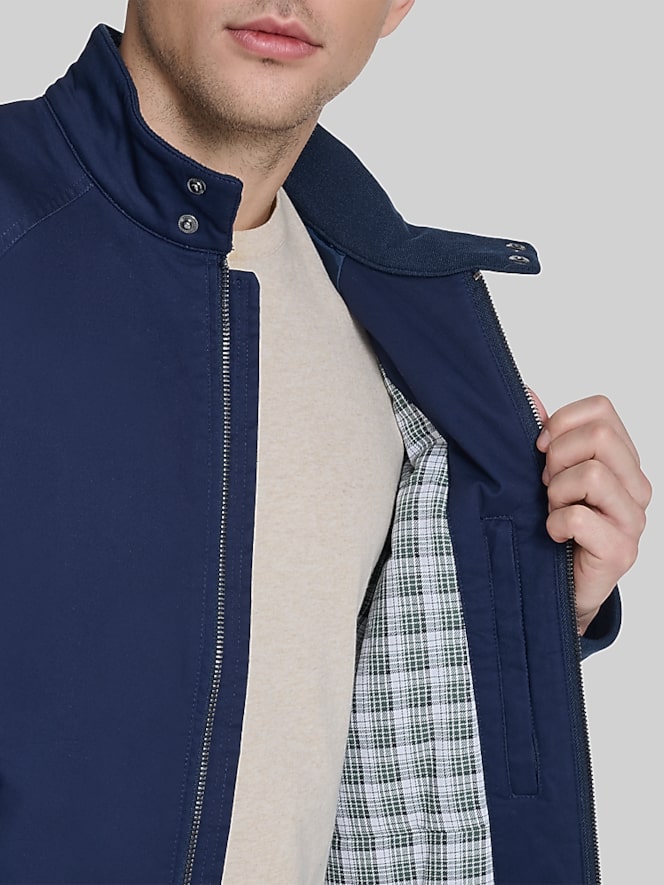 Dockers Cotton Twill Harrington Bomber Jacket, Navy Blazer - Image 2 of 5