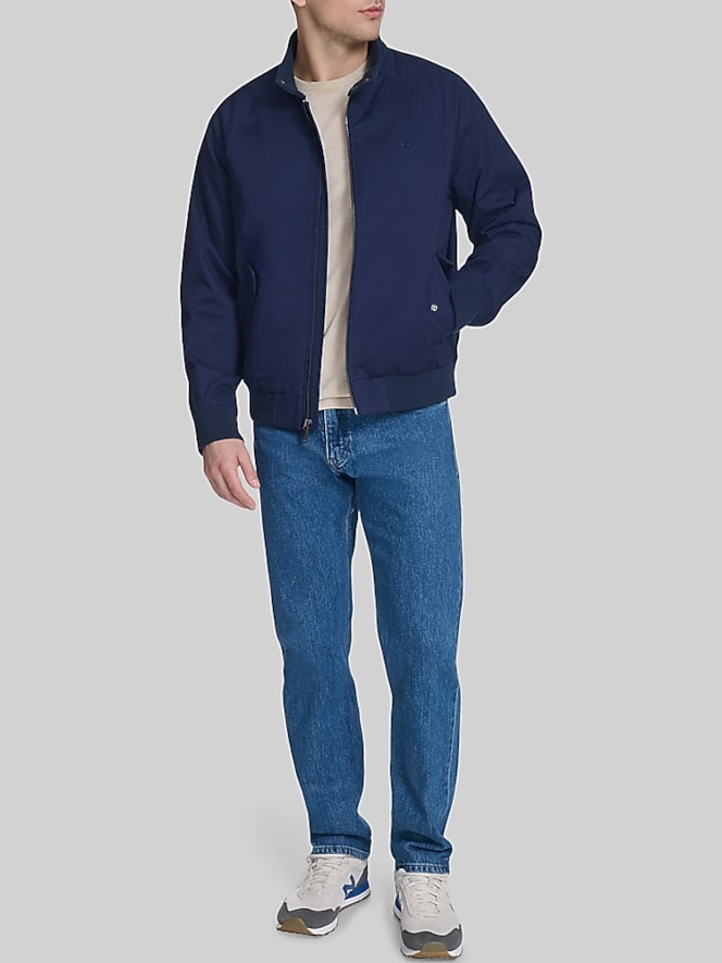 Dockers Cotton Twill Harrington Bomber Jacket, Navy Blazer - Image 3 of 5