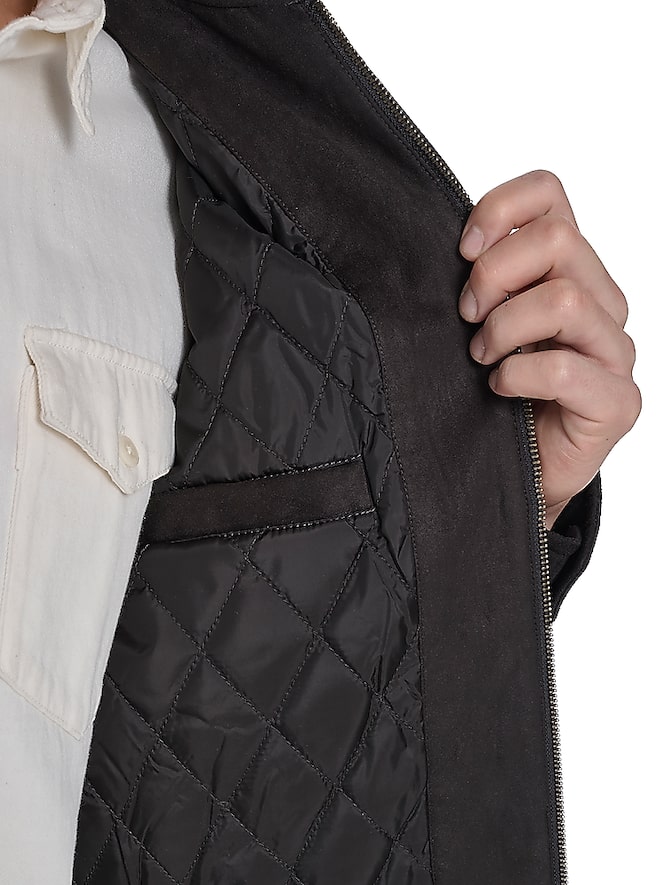 Dockers Faux Suede Laydown Collar Jacket