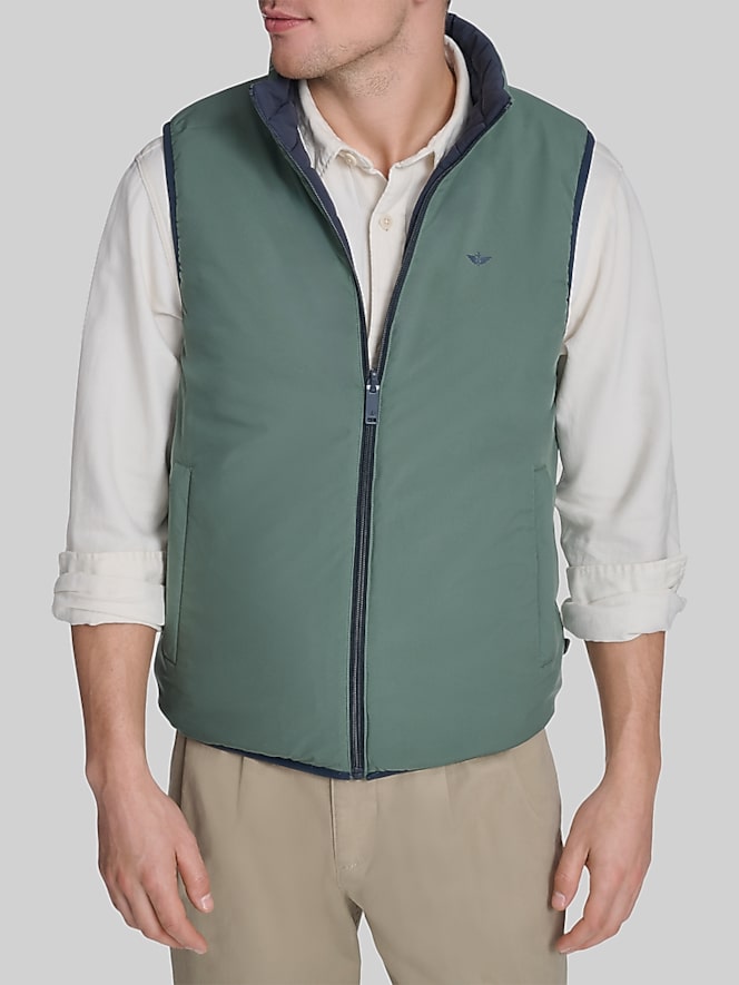 Dockers Regular Fit Packable Reversible Vest