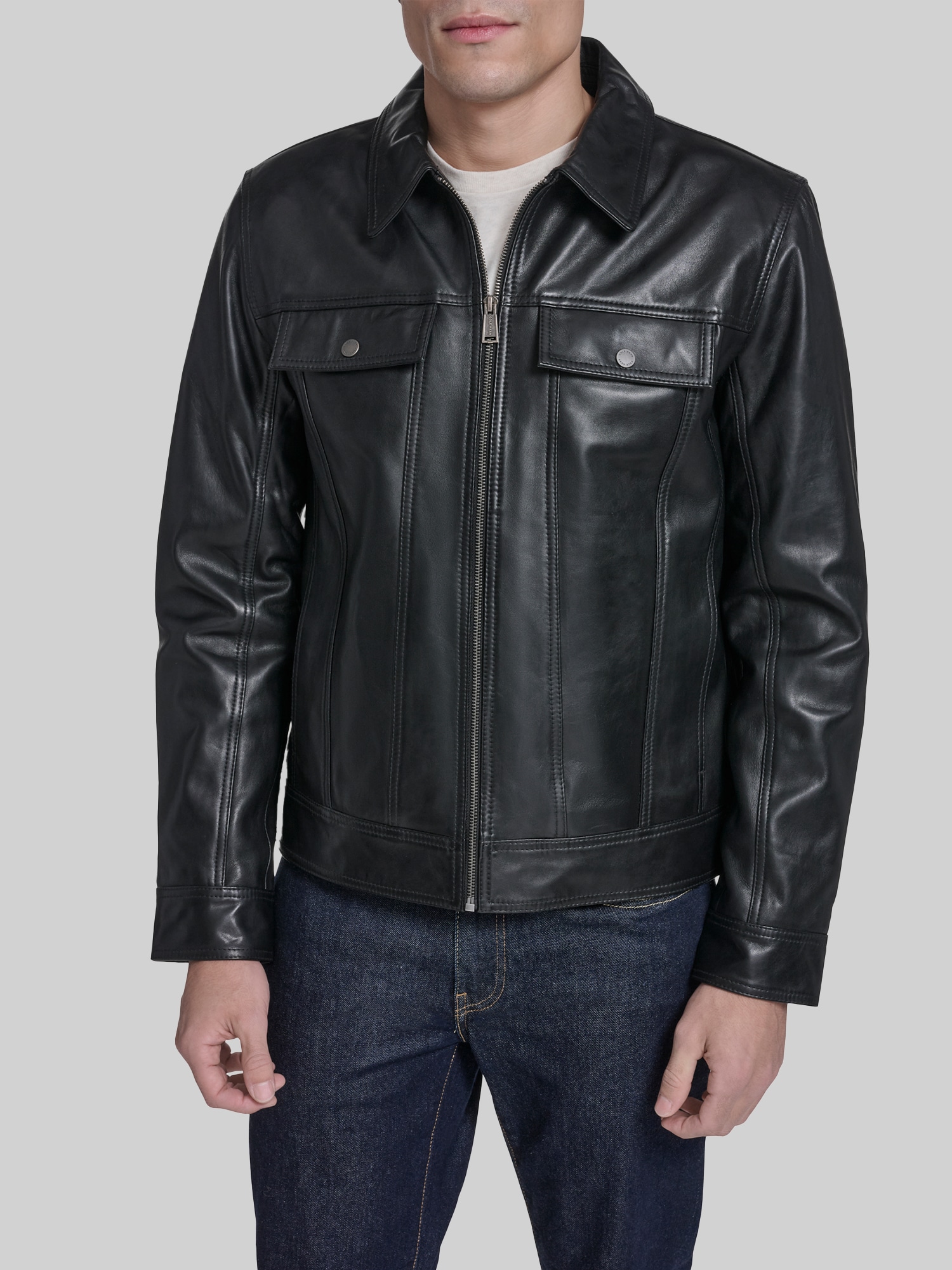 Leather Trucker Jacket