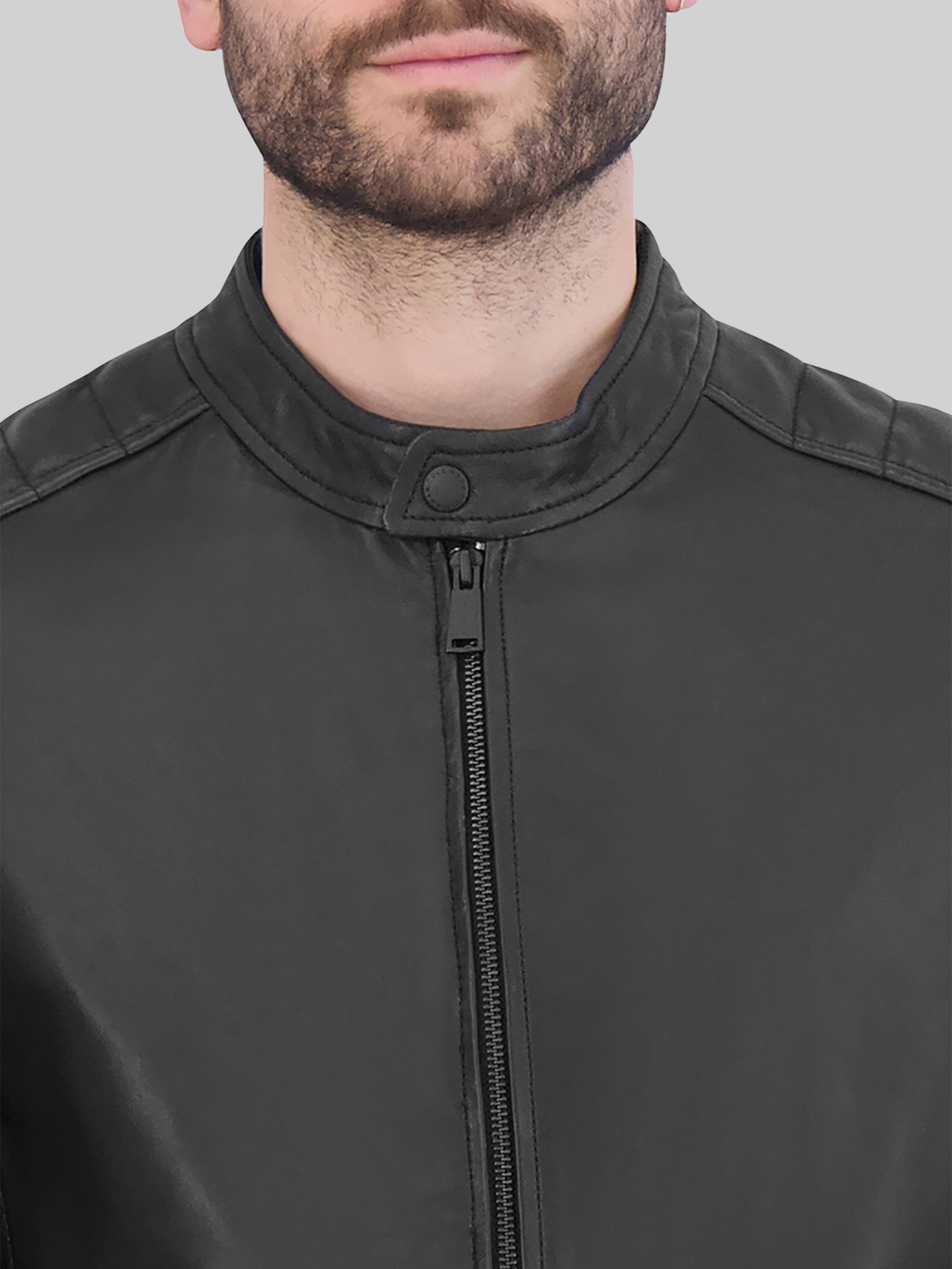 Washed Leather Jacket