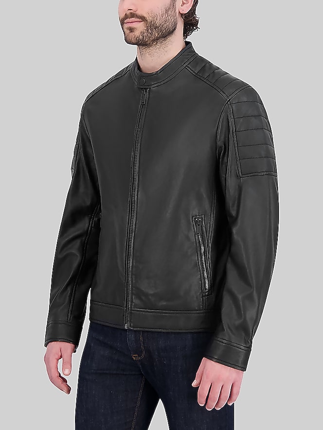 Cole Haan Cole Haan Washed Leather Jacket