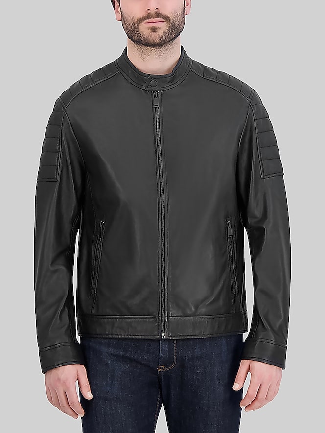 Cole Haan Cole Haan Washed Leather Jacket