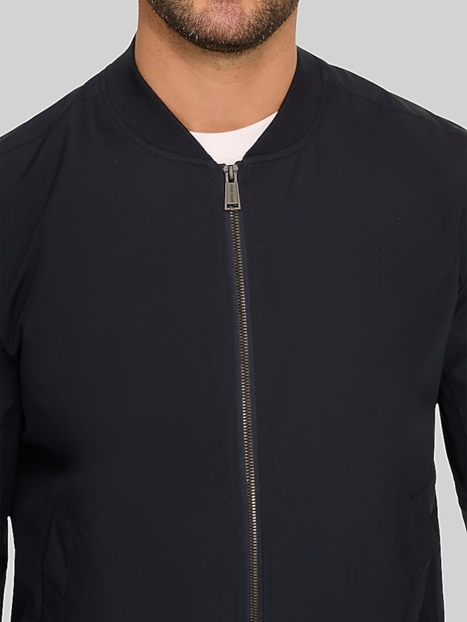 Cole Haan Regular Fit Bomber Jacket