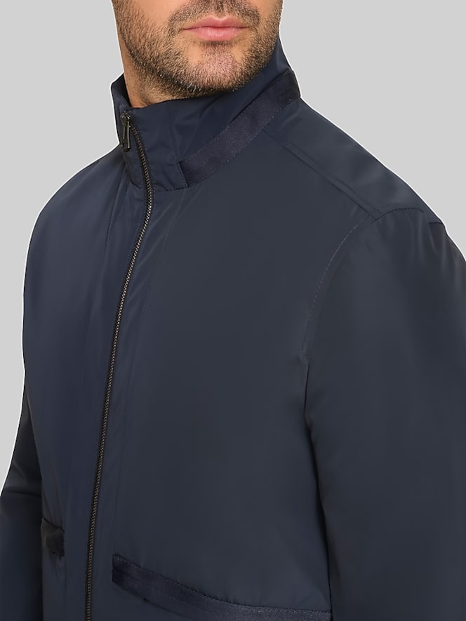 Cole Haan Stand Collar Rain Jacket