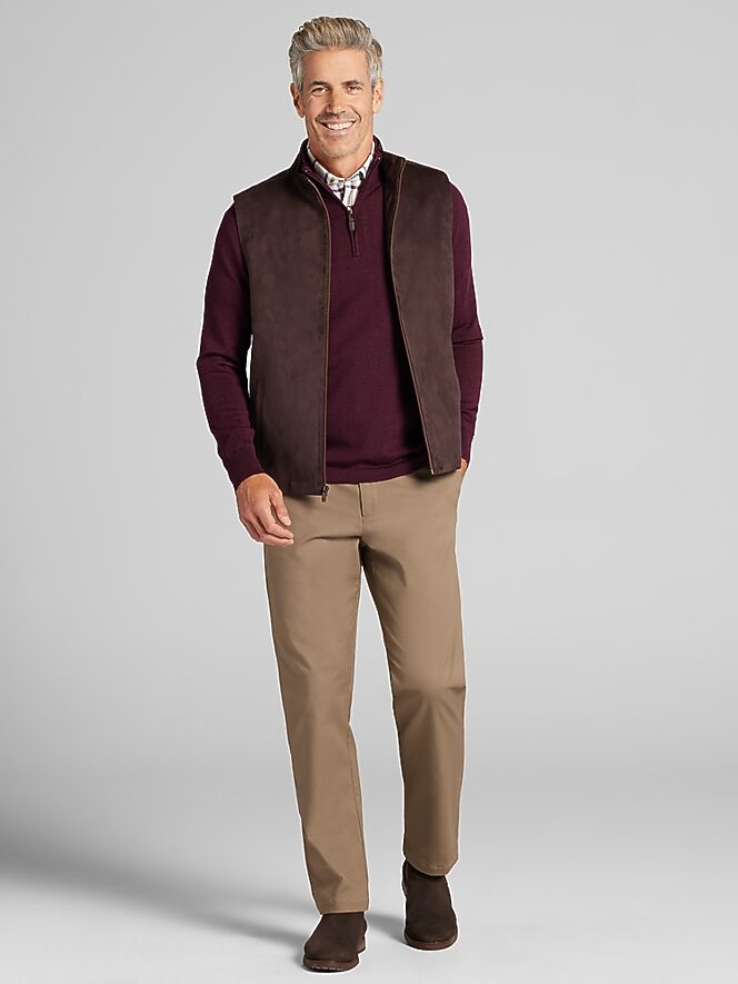 Joseph Abboud Faux Suede Vest