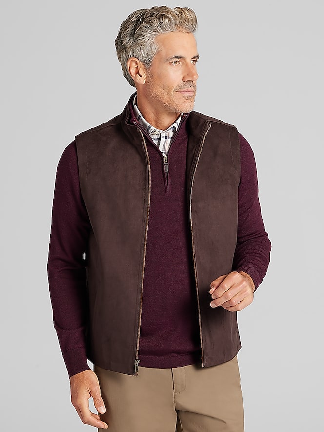 Joseph Abboud Faux Suede Vest