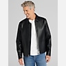 Awearness Kenneth Cole Modern Fit Boxy Faux Leather Jacket