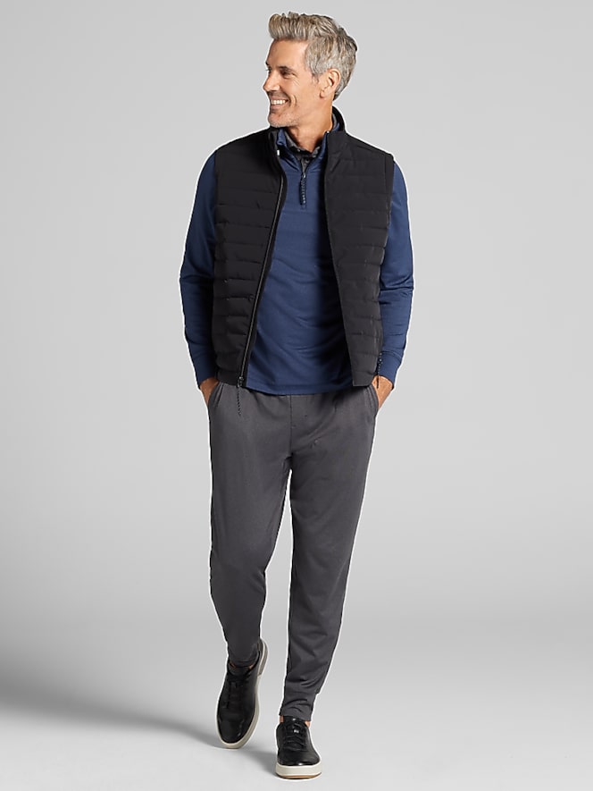 Awearness Kenneth Cole Modern Fit Quilted Vest With Knit Back