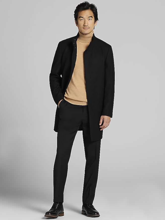Calvin Klein Mayden Wool Blend Car Coat