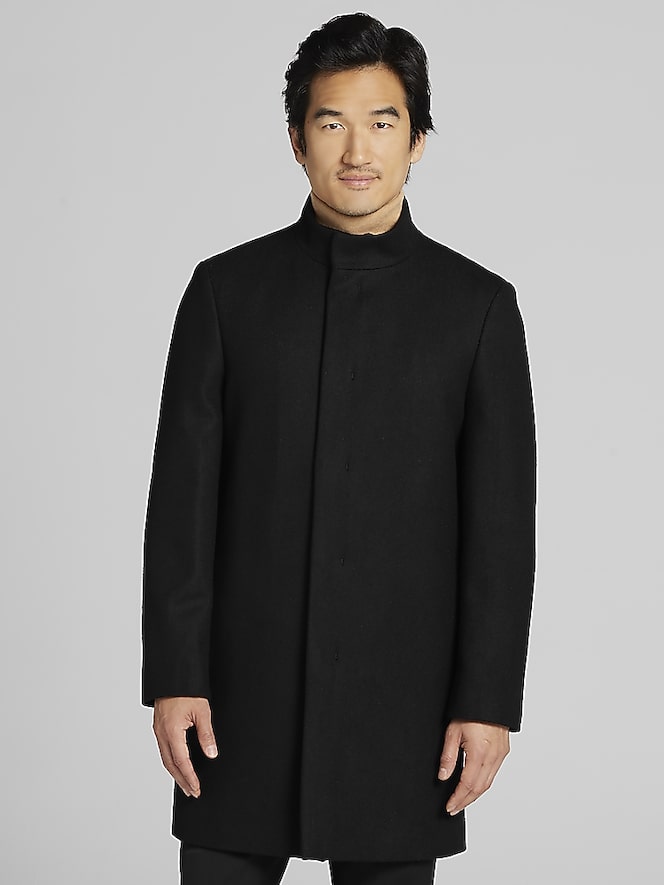 Calvin Klein Mayden Wool Blend Car Coat