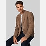 Mauritius Regular Fit Nubuck Leather Bomber Jacket
