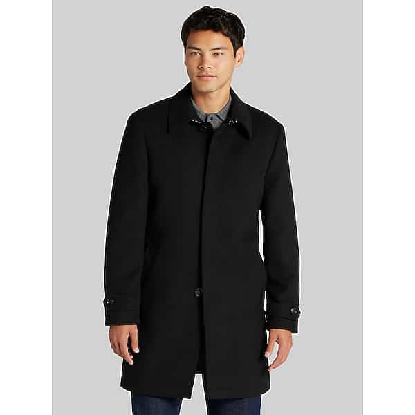 Tommy Hilfiger Men's Freeman Car Coat Black - Size: 36 Short