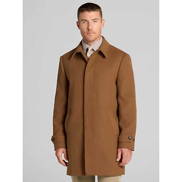 Tommy Hilfiger Men's Freeman Car Coat Camel - Size: 38 Regular