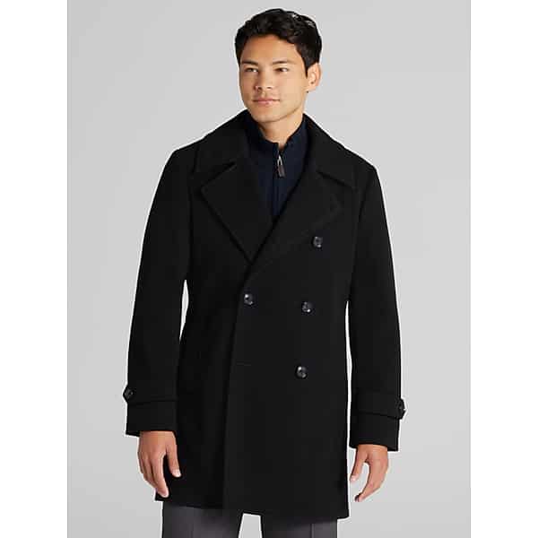 Tommy Hilfiger Men's Floyd Peacoat Black - Size: 40 Long