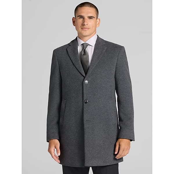 Calvin Klein Men's Prosper Topcoat Grey - Size: 40 Short