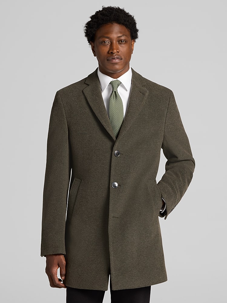 calvin klein hunter green dress Prosper Topcoat, | Wool Coats KNEE-LENGTH