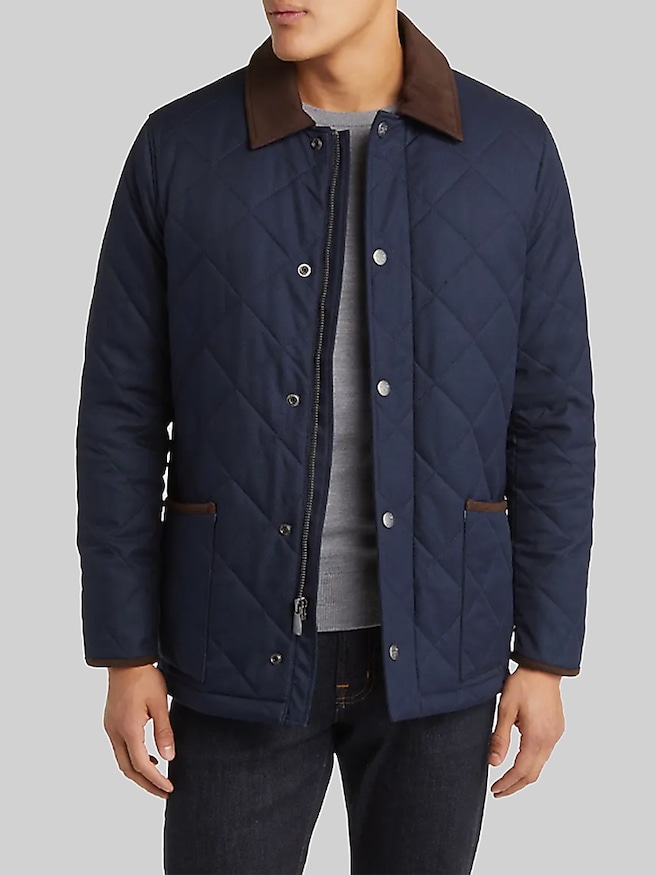Hart Schaffner Marx Marx Erikson Coat Navy
