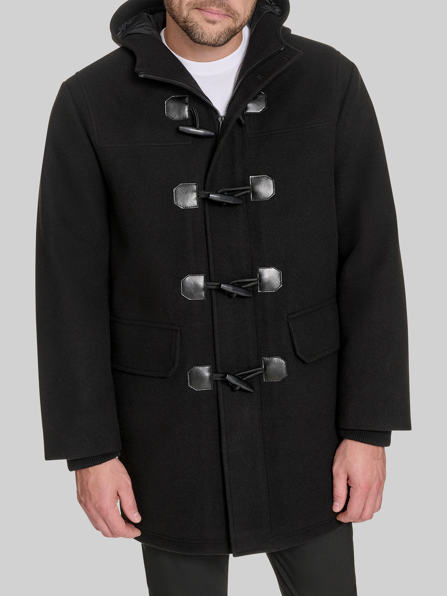 Wool Blend Toggle Coat