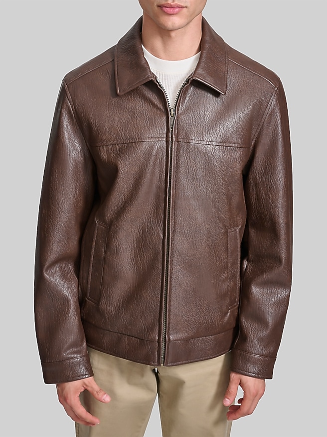 Dockers Dockers Faux Leather Jacket Brown