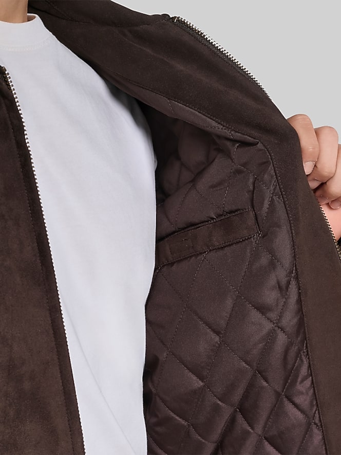 Dockers Faux Suede Bomber Jacket
