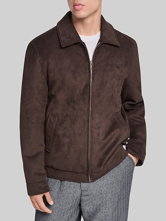 Dockers Faux Suede Bomber Jacket