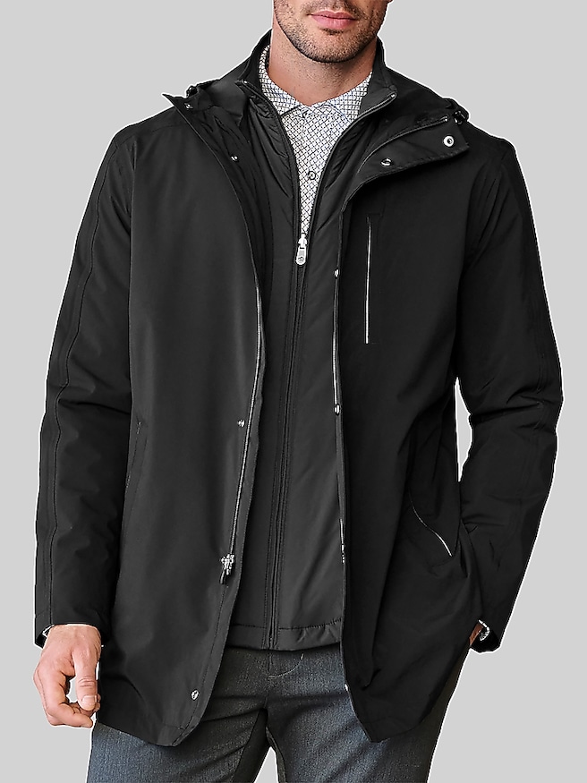 Johnston & Murphy XC4 Hydro 3-in-1 Waterproof Coat Black