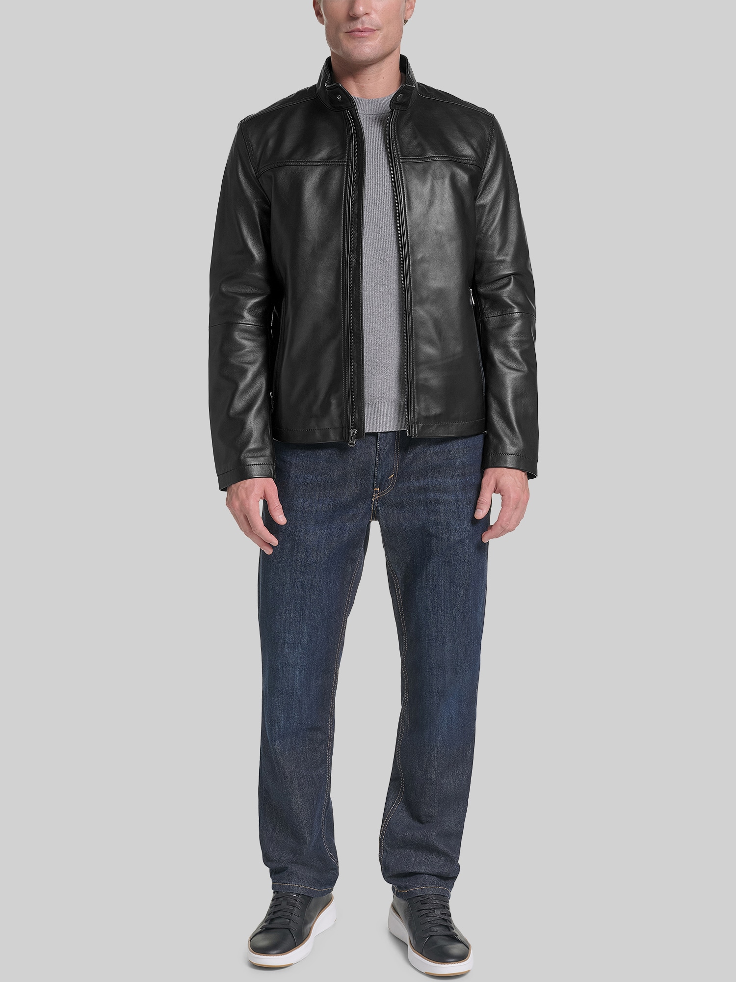 Classic Zip Front Moto Jacket