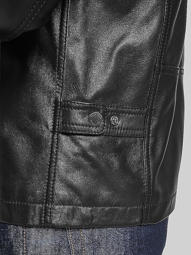 Cole Haan Classic Zip Front Moto Jacket