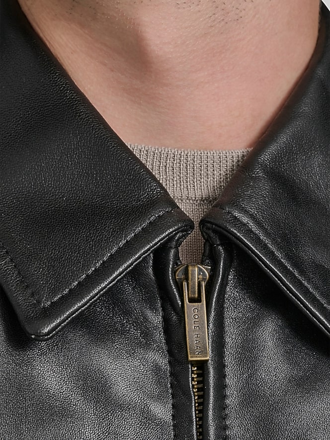 Cole Haan Lambskin Leather Jacket
