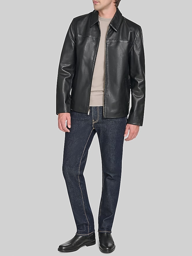 Cole Haan Lambskin Leather Jacket