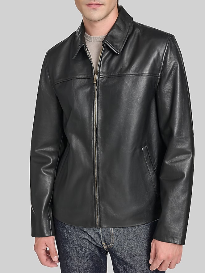Cole Haan Lambskin Leather Jacket