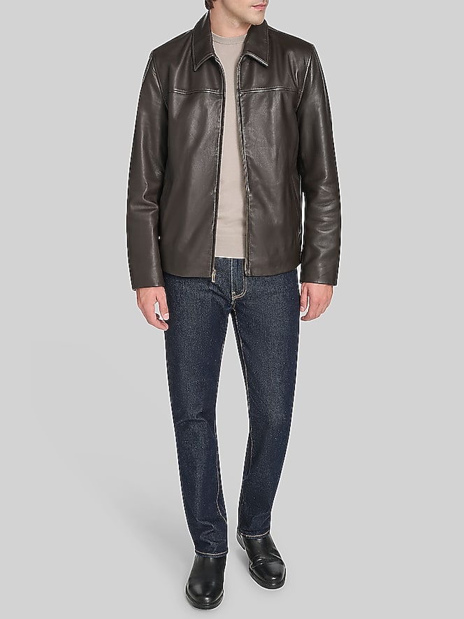 Cole Haan Lambskin Leather Jacket